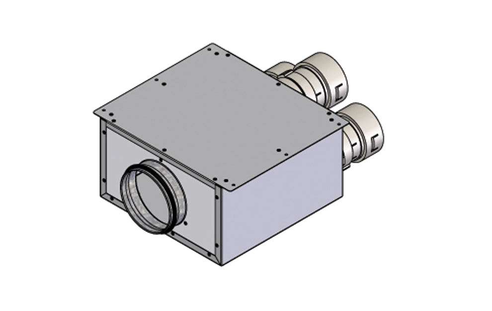 Supply air box - for valve above door